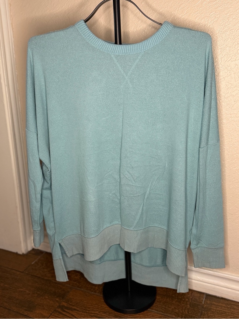 aerie Light Blue Crewneck Pullover Sweater